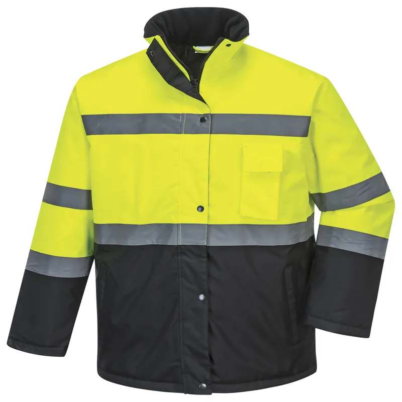 High Visibility Outdoor Work Wear Lightweight Reflective Safety Jacket for Traffic Warden